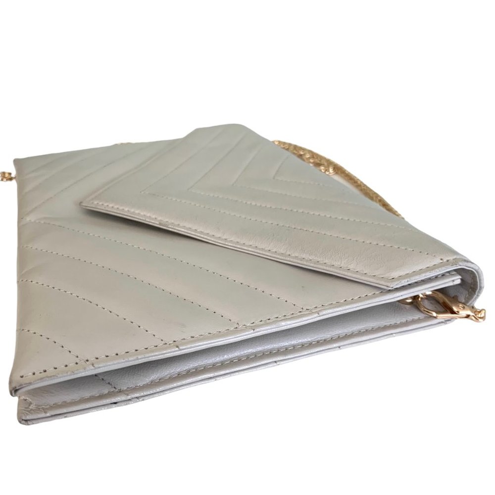 YSL Vintage Leather Quilted Clutch Bag - Picture 6 of 12